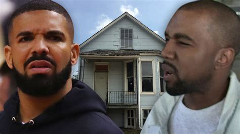 Drake Fans Vandalize Kanye's Childhood Home with Signs, 'Burnt Out'