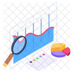 Chart Analysis Icon - Download in Isometric Style