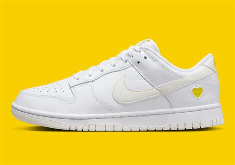 Nike Dunk Low White Yellow Heart FD0803-100 | SneakerNews.com