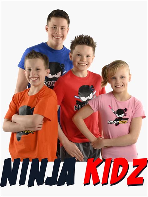 "Ninja Kidz TV Merch for Kids" Sticker for Sale by Bridesgruel | Redbubble