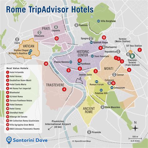 ROME HOTEL MAP - Best Areas, Neighborhoods, & Places to Stay