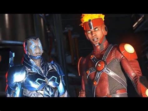 Injustice 2 - Blue Beetle and Firestorm scene | Blue beetle, Injustice 2, Injustice