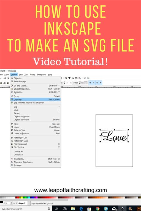 How To Make Svg Files For Cricut In Inkscape - Printable Form ...