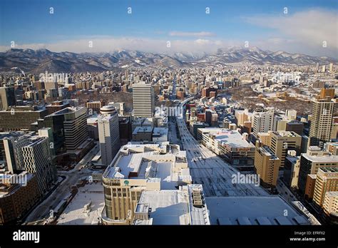 Sapporo City in Winter, Hokkaido, Japan Stock Photo - Alamy