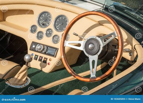 Luxury sports-car interior stock image. Image of dials - 103605855