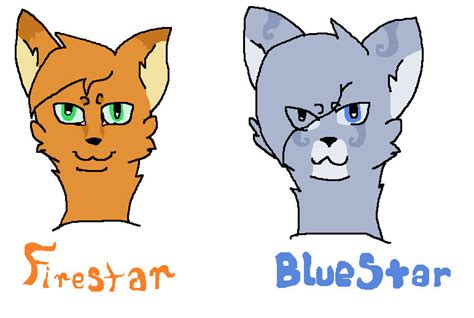 Firestar and Bluestar by Coyfoxy on DeviantArt