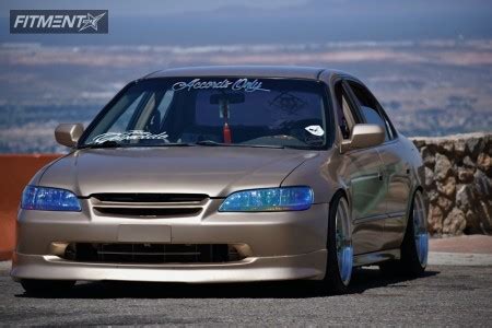 2001 Honda Accord with 18x9.5 35 ESR SR04 and 225/40R18 Achilles ATR Sport and Coilovers ...