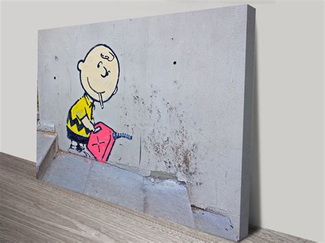 Banksy Charlie Brown Arsonist Canvas Print