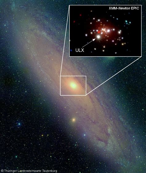 Spectacularly bright object in Andromeda caused by 'normal' black hole