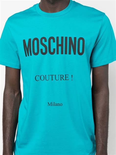 Moschino logo-print Cotton T-shirt - Farfetch