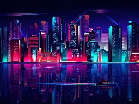 Glow Night Skyline