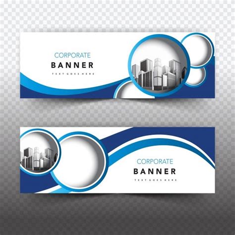 Download Blue And White Business Banner for free | Banner template design, Business banner ...