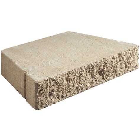 Shop Tan/Brown Beveled Concrete Retaining Wall Cap (Common: 17-in x 3-in; Actual: 18-in x 3-in ...