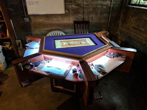 [OC] My group's gaming table. | Gaming table diy, Rpg table, Table games