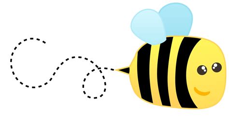 Bumble bee honey bee clipart image cartoon honey bee flying around ...