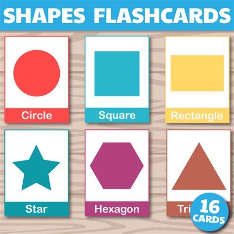 Shapes Flashcards, 16 Shape Flash Cards, Geometric Shapes, Learning Shapes. | Made By Teachers