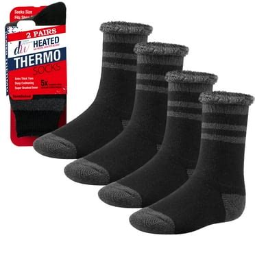 Set of 3 Thermal Socks for Men Heated Cold Weather Socks Men Warm Insulated Socks for Winter (7 ...