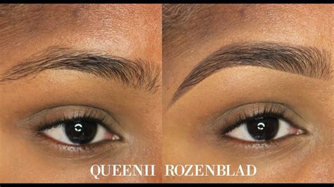 Natural Eye Brow Tutorial Using Pencil Queenii Rozenblad