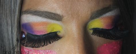 Bria the Diva: Neon Party Makeup!