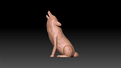 ArtStation - Low Poly Wolf - 3D Print Model | Resources