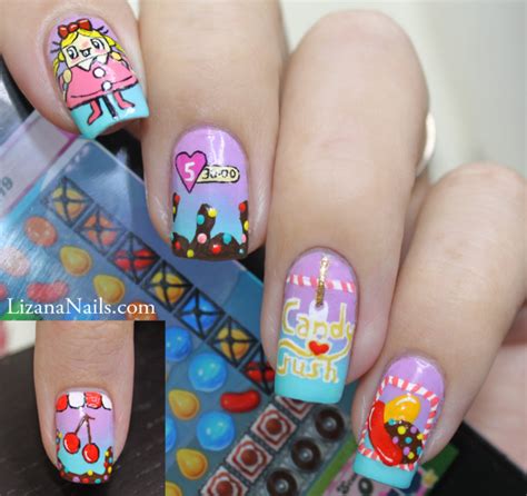 Nail Art Candy Crush by Lizananails on DeviantArt