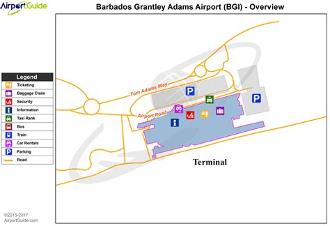 Bridgetown - Sir Grantley Adams International (BGI) Airport Terminal ...