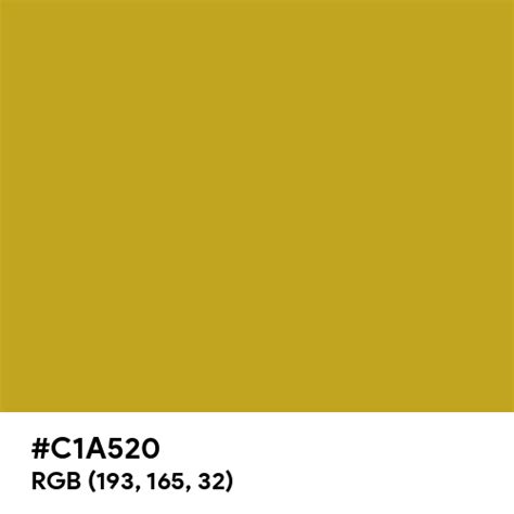 Christmas Gold color hex code is #C1A520