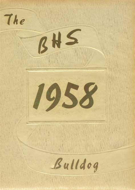 1958 yearbook from Batesville High School from Batesville, Indiana for sale