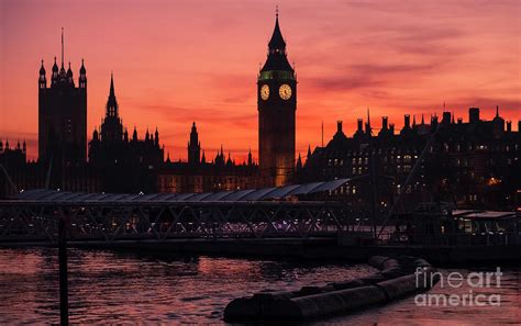 Big Ben Sunset, London UK Photograph by Philip Preston