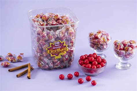 Atomic Fireballs Candy 4.05lb Bulk Tub - Intense Cinnamon Flavor