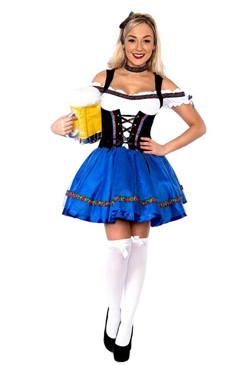 Ladies Oktoberfest Beer Fancy Dress Costume - Oktoberfest Costume - Holidays Costume - Themes ...