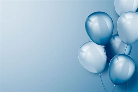 Realistic blue background with balloons #paid, , #ad, #paid, #blue, #background, #balloons, #Rea ...