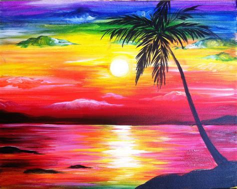 Twilight Paradise is one of our most colorful beach paintings! Come ...