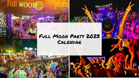 Full Moon Party 2023 Calendar