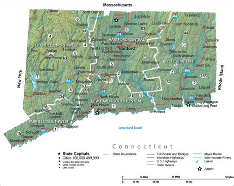 Connecticut State Map and Travel Guide