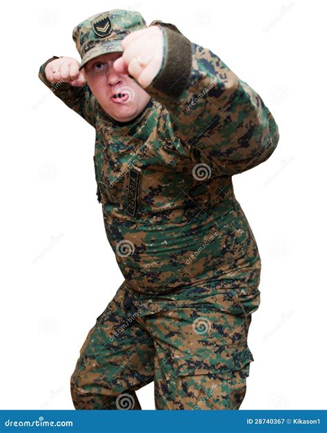 Soldier in Camouflage Uniform Stock Image - Image of forces, vest: 28740367