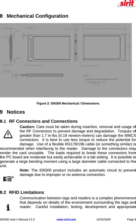 3M Traffic Safety Systems ID6300 IDentity 6300 RFID Transceiver User Manual ID6300 Users Manual V1 0