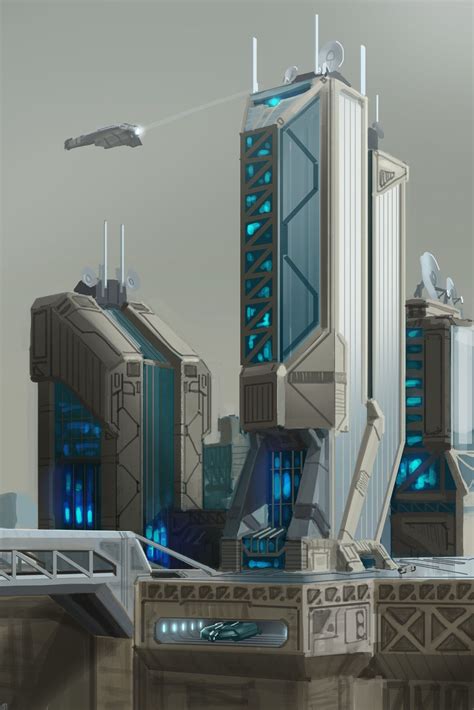 Futuristic Building Artwork