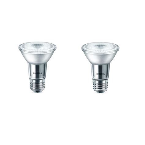 Philips 50-Watt Equivalent PAR20 Dimmable LED Flood Light Bulb Daylight ...