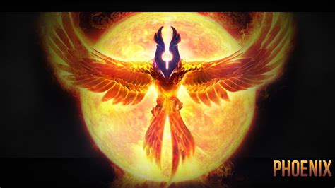 dota, 2, Magic, Bird, Sun, Phoenix, Games, Fantasy, Creature Wallpapers HD / Desktop and Mobile ...