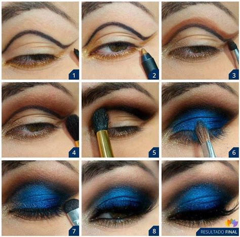 Deep Blue Makeup Tutorial - AllDayChic