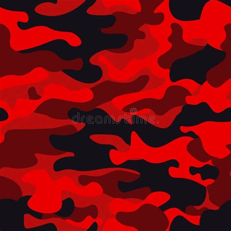 Fondo De Los Militares Del Camuflaje Textura Roja Brillante De La Impresión De Camo - Vector El ...