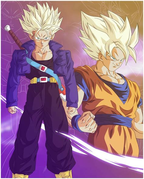 Trunks Y Goku by BardockSonic on DeviantArt | Personajes de dragon ball, Dragones, Fotos goku