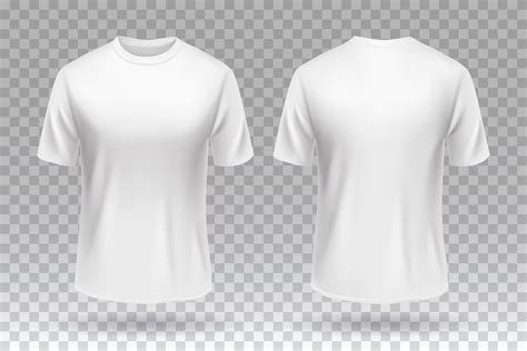 White blank T-shirt front and back template mockup design isolated. 2326898 Vector Art at Vecteezy