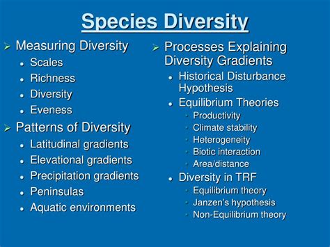 PPT - Species Diversity PowerPoint Presentation, free download - ID:4444086