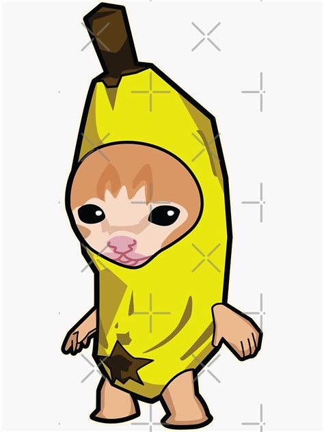 "Banana Cat meme" Sticker for Sale by Rzera- | Redbubble