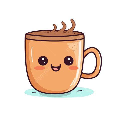 Clipart De Xícara De Café Fofo Desenho Animado Fofo Xícara De Café Vetor PNG , Xícara De Café ...