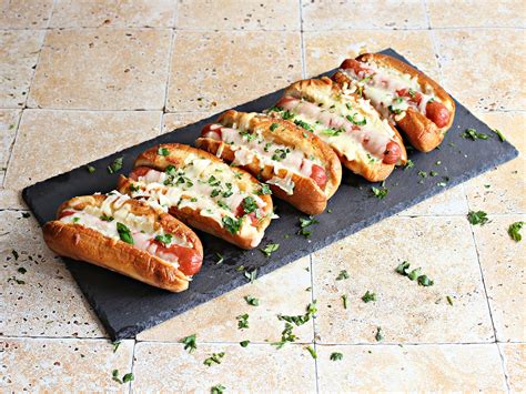 Loaded Cheesy Baked Hot Dogs Recipe | SideChef