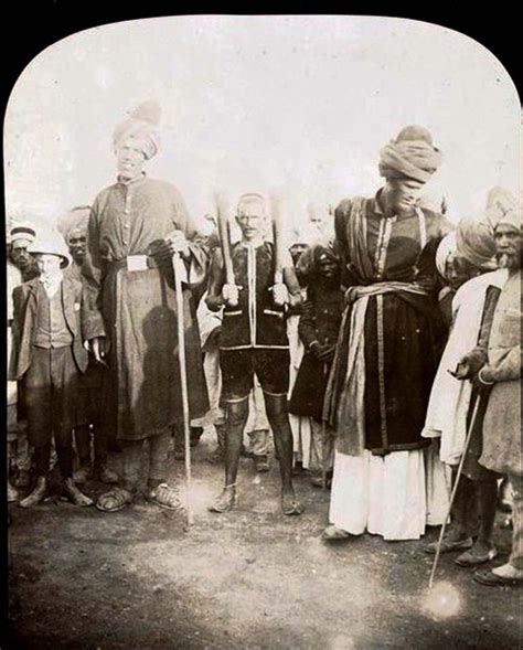 The Two Kashmir Giants Posing with the American Photographer James ...