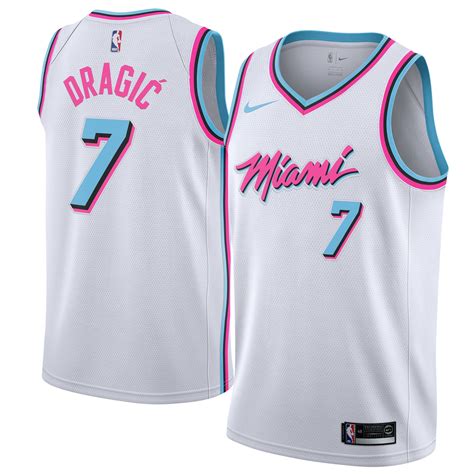 Nike Goran Dragic Miami Heat White Swingman Jersey - City Edition